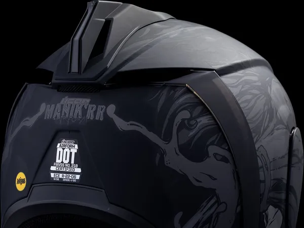 CASCO ICON AIRFORM MIPS MANIK´RR DARK BLACK - Imagen 5