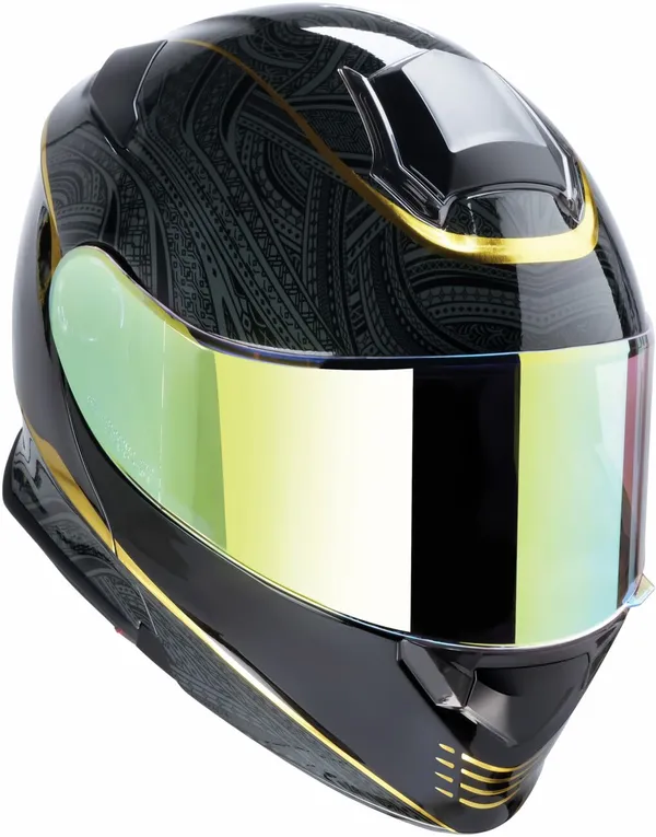 CASCO Z1R SOL 2.0 NOTORIS NEGRO/ORO - Imagen 3