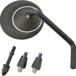 RETROVISOR ALUM NEGRO D-MIRROR-8 ROD DER DAYTONA