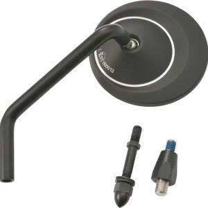 RETROVISOR ALUM NEGRO D-MIRROR-8 ROD IZQ DAYTONA